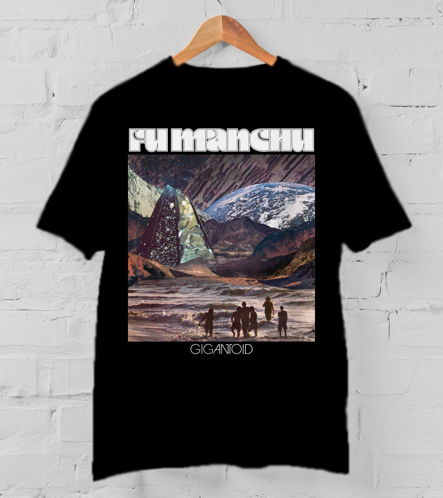 Fu Manchu Gigantoid Beach Pyramid Earth Scene T-Shirt