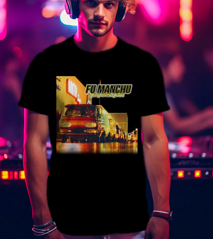 Fu Manchu King Of The Road Album Cover Van Scene T-Shirt