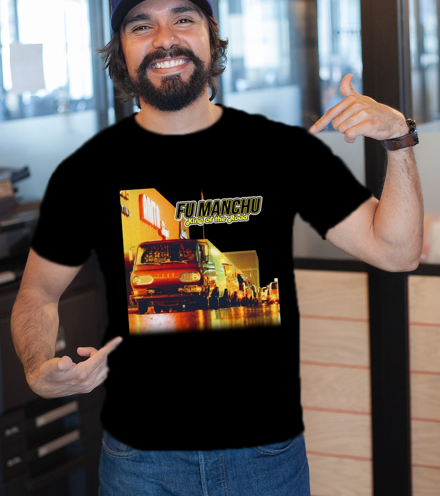 Fu Manchu King Of The Road Album Cover Van Scene T-Shirt