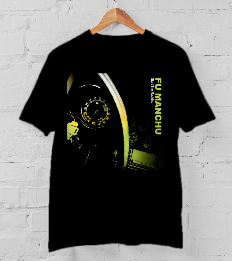 Fu Manchu Start The Machine Fmc-24B Speedometer Dashboard T-Shirt