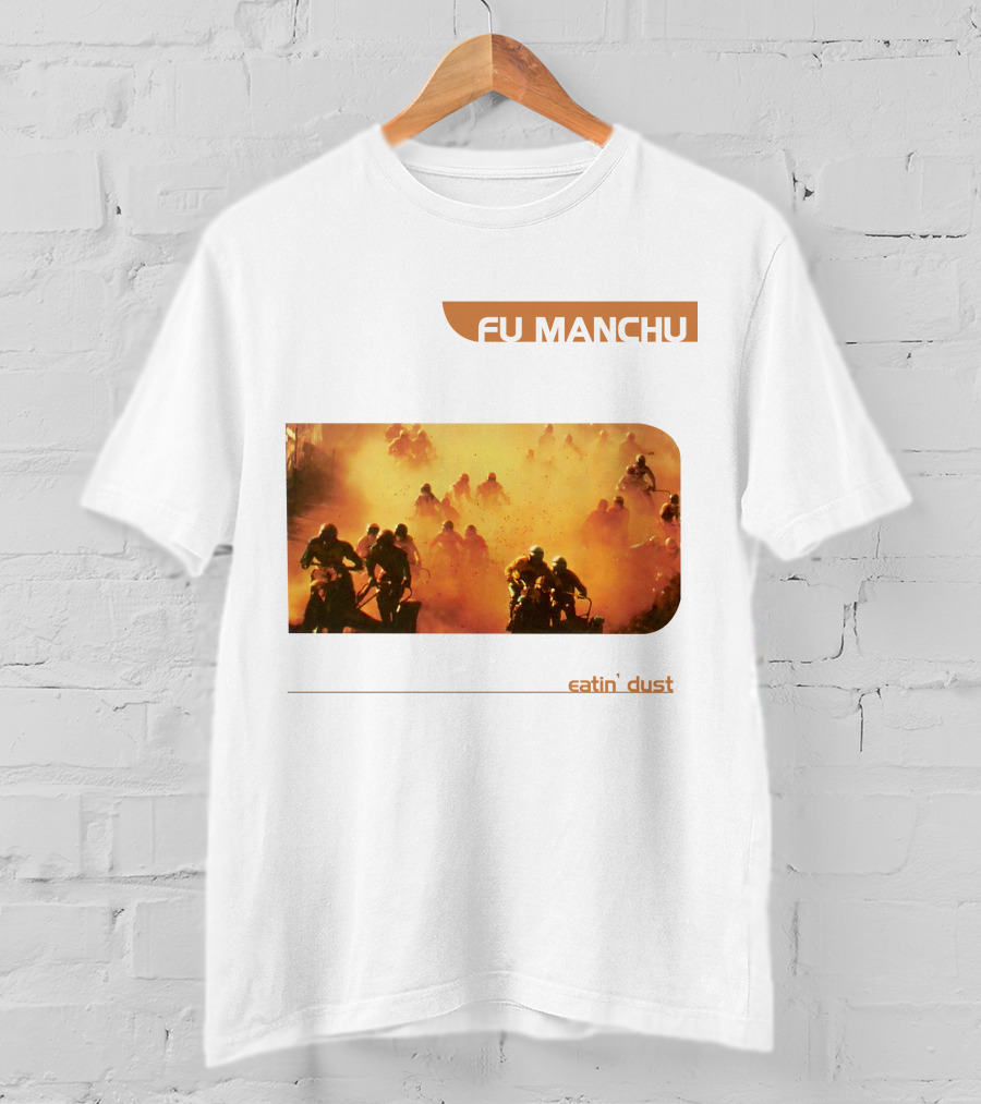 Fu Manchu Eatin' Dust Moto Riders In Desert Haze T-Shirt