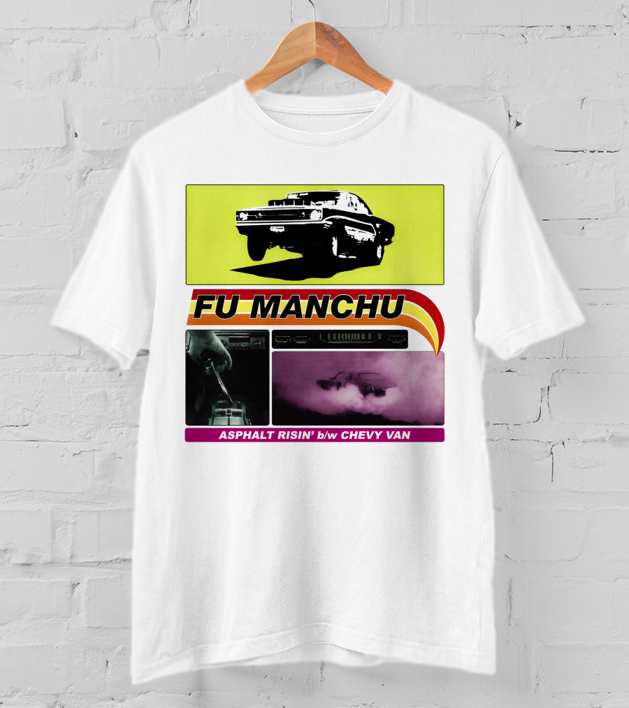 Fu Manchu Asphalt Risin' B/W Chevy Van T-Shirt