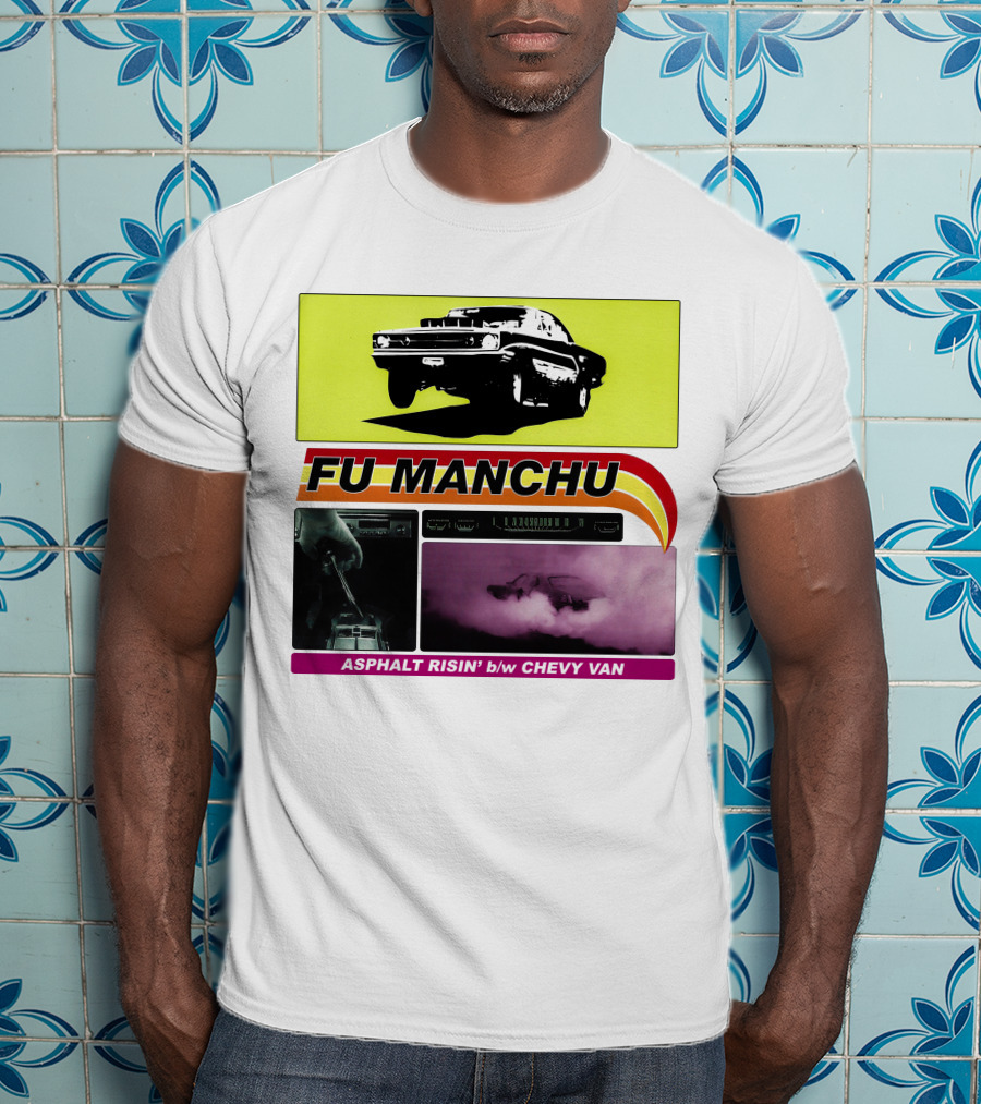 Fu Manchu Asphalt Risin' B/W Chevy Van T-Shirt