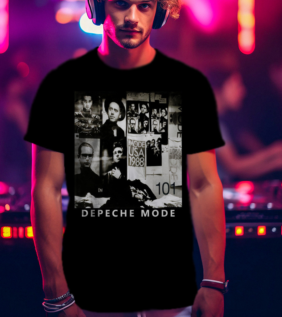 Depeche Mode USA 1988 101 Vintage Collage T-Shirt