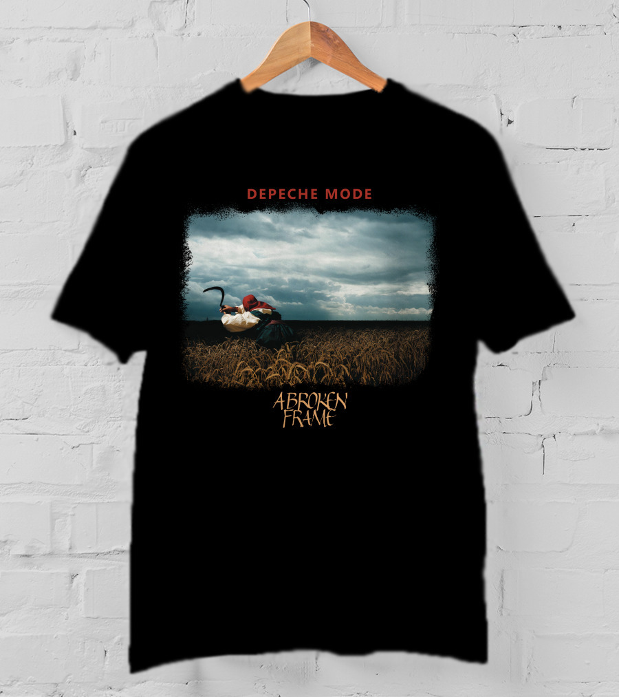 Depeche Mode A Broken Frame Wheat Field Scythe Album Cover T-Shirt