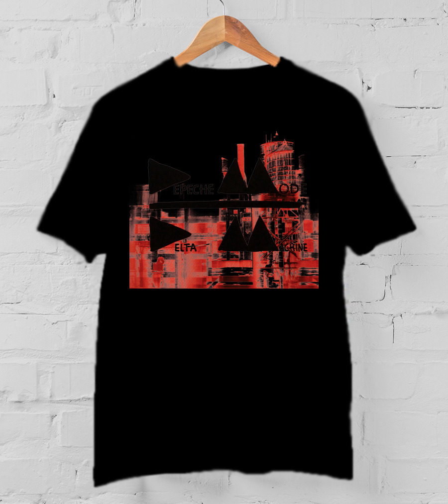 Depeche Mode Delta Machine Industrial Red Triangles T-Shirt