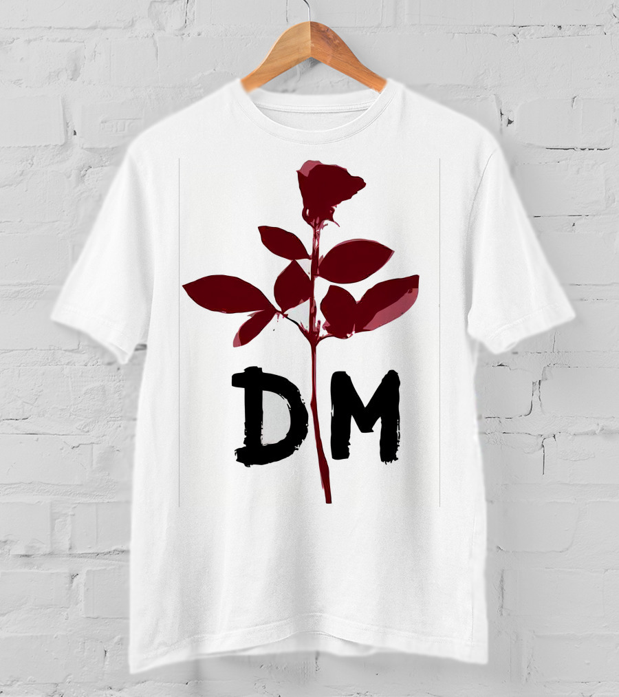 Depeche Mode DM Enjoy The Silence Red Rose T-Shirt