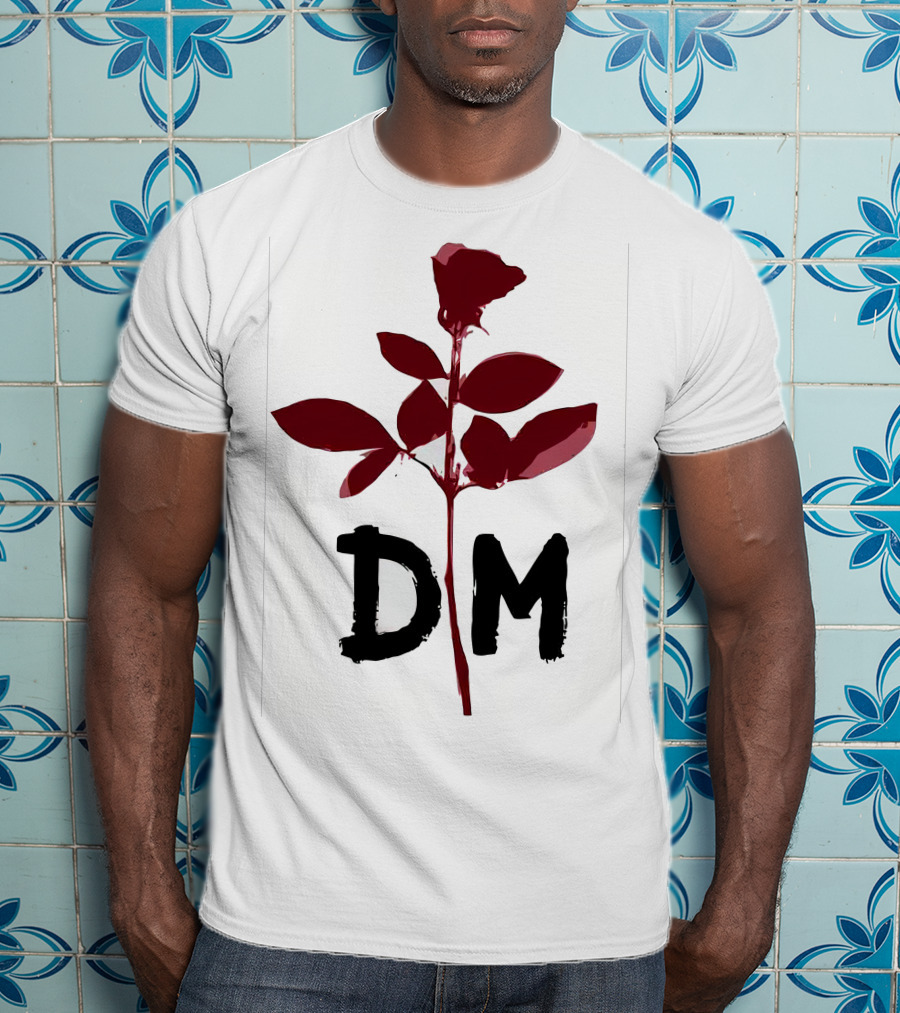 Depeche Mode DM Enjoy The Silence Red Rose T-Shirt