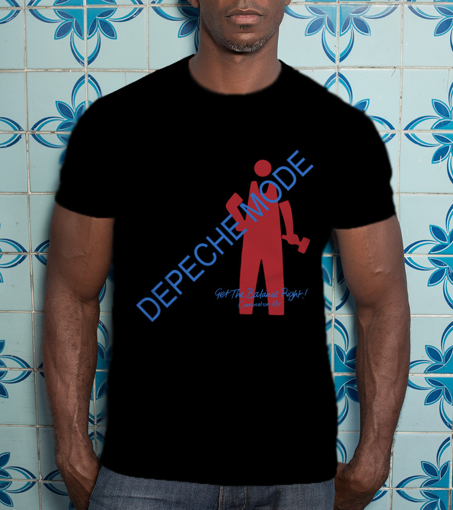 DEPECHE MODE Get The Balance Right Combination Mix Figures T-Shirt