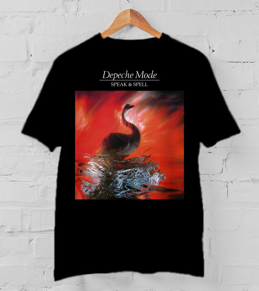 Depeche Mode Speak And Spell Swan Album Cover T-Shirt