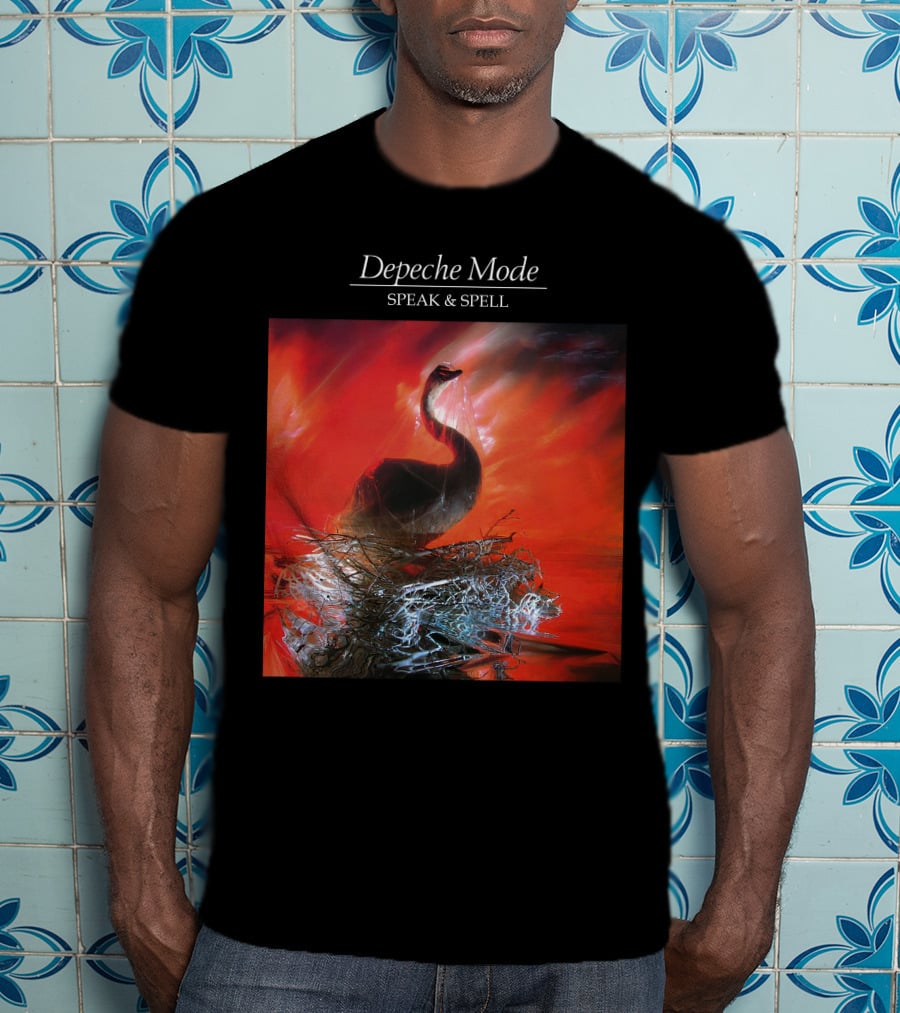 Depeche Mode Speak And Spell Swan Album Cover T-Shirt