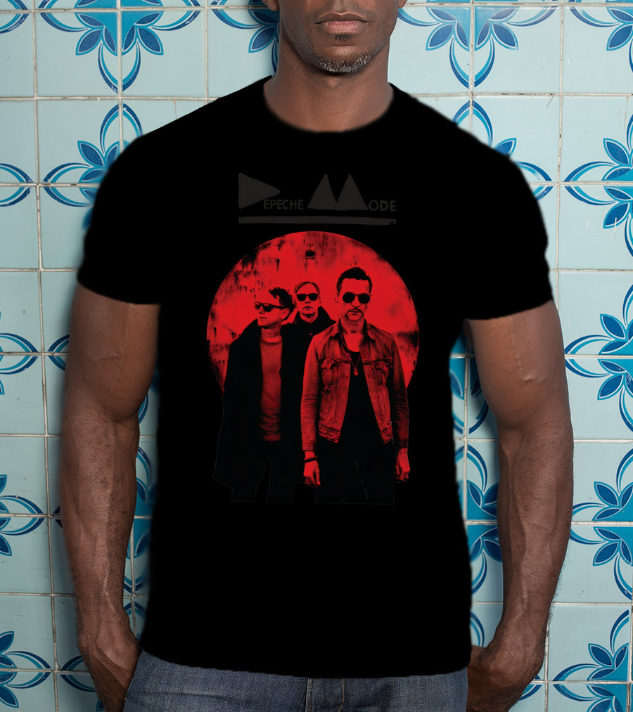 Depeche Mode Red Circle Trio T-Shirt
