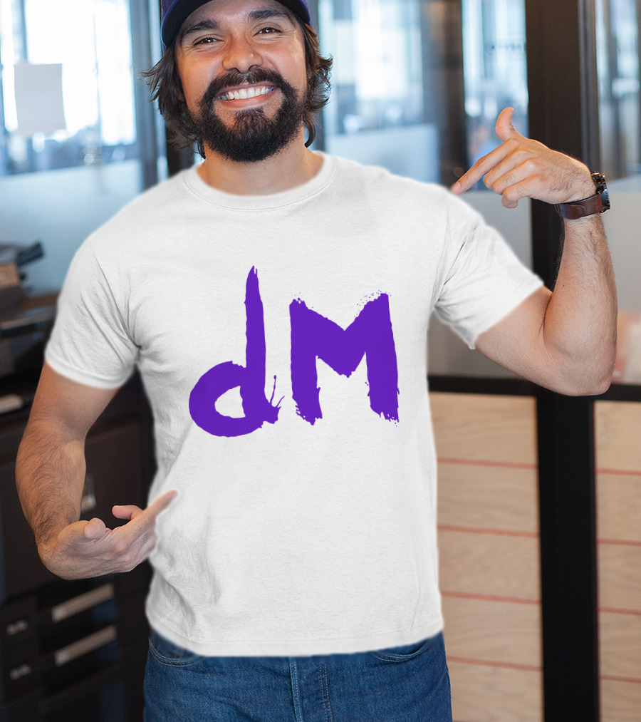 Depeche Mode Dm 5 Purple Brushstroke T-Shirt