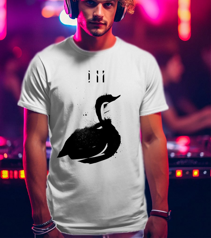 Depeche Mode 7 Abstract Black Swan Stencil Theme Vintage Style T-Shirt