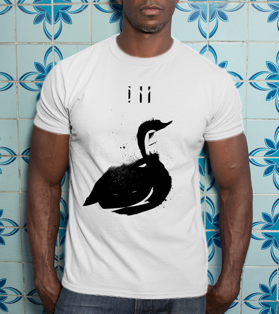 Depeche Mode 7 Abstract Black Swan Stencil Theme Vintage Style T-Shirt