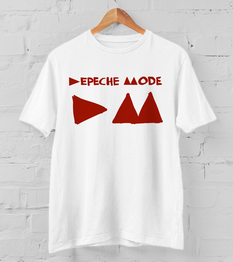 Depeche Mode Triangle Symbol Red Theme T-Shirt