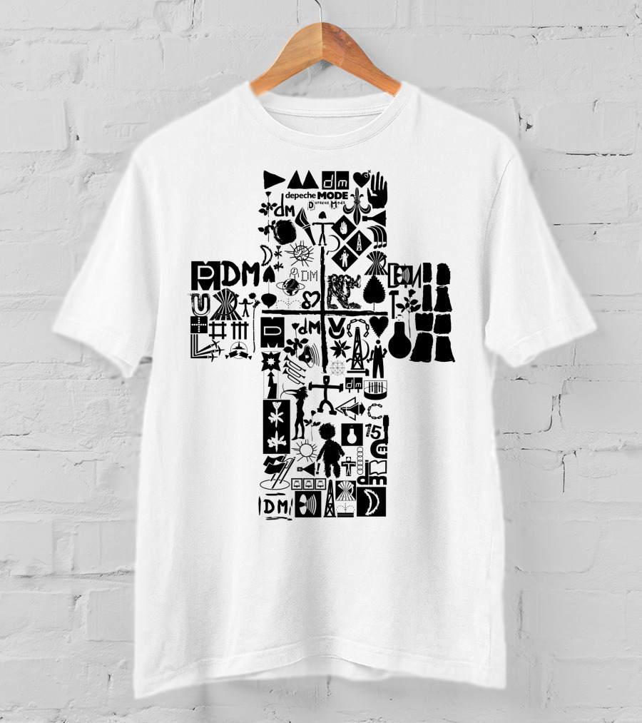 Depeche Mode Dm 14 Iconic Symbols And Logos Collection T-Shirt