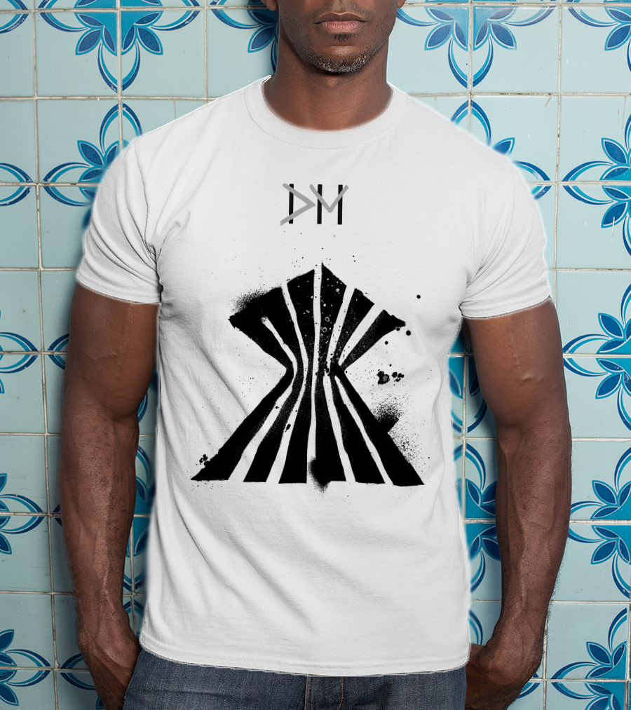 Dpm Org Dm Striped Abstract Symbol T-Shirt