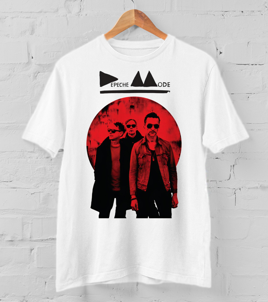 Depeche Mode Band Red Circle T-Shirt