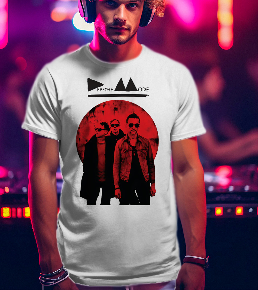 Depeche Mode Band Red Circle T-Shirt