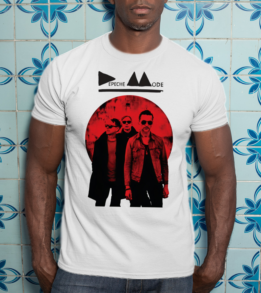 Depeche Mode Band Red Circle T-Shirt