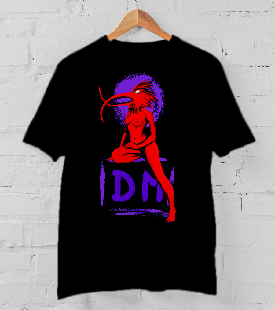 Dpm Idm Bird-Headed Woman Sitting Art T-Shirt