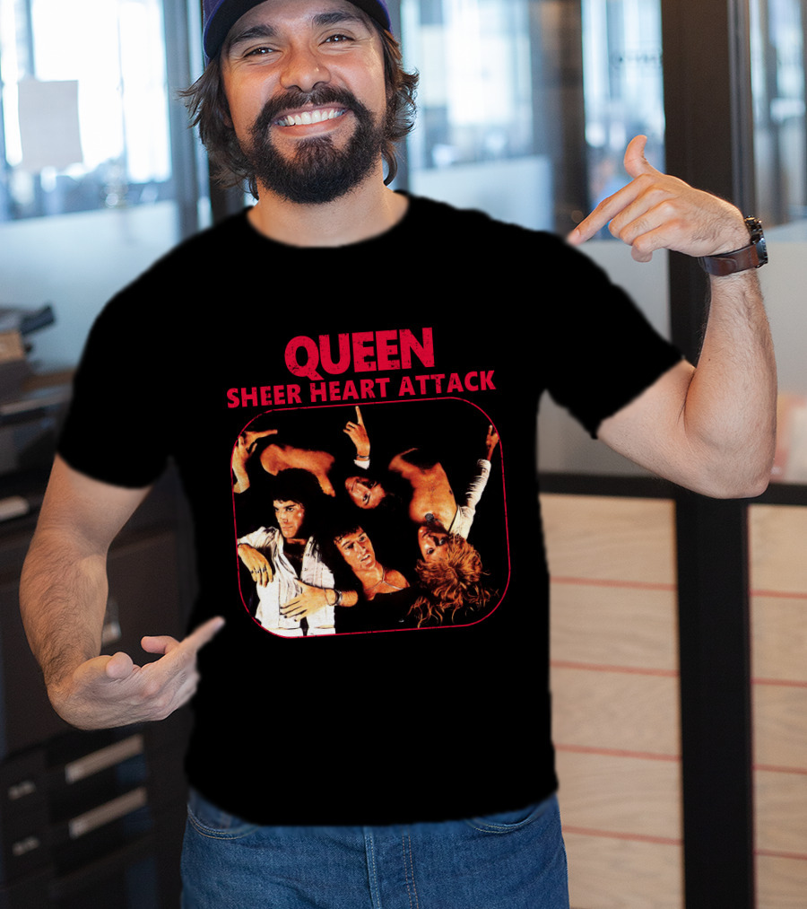 Queen Sheer Heart Attack Album Cover T-Shirt