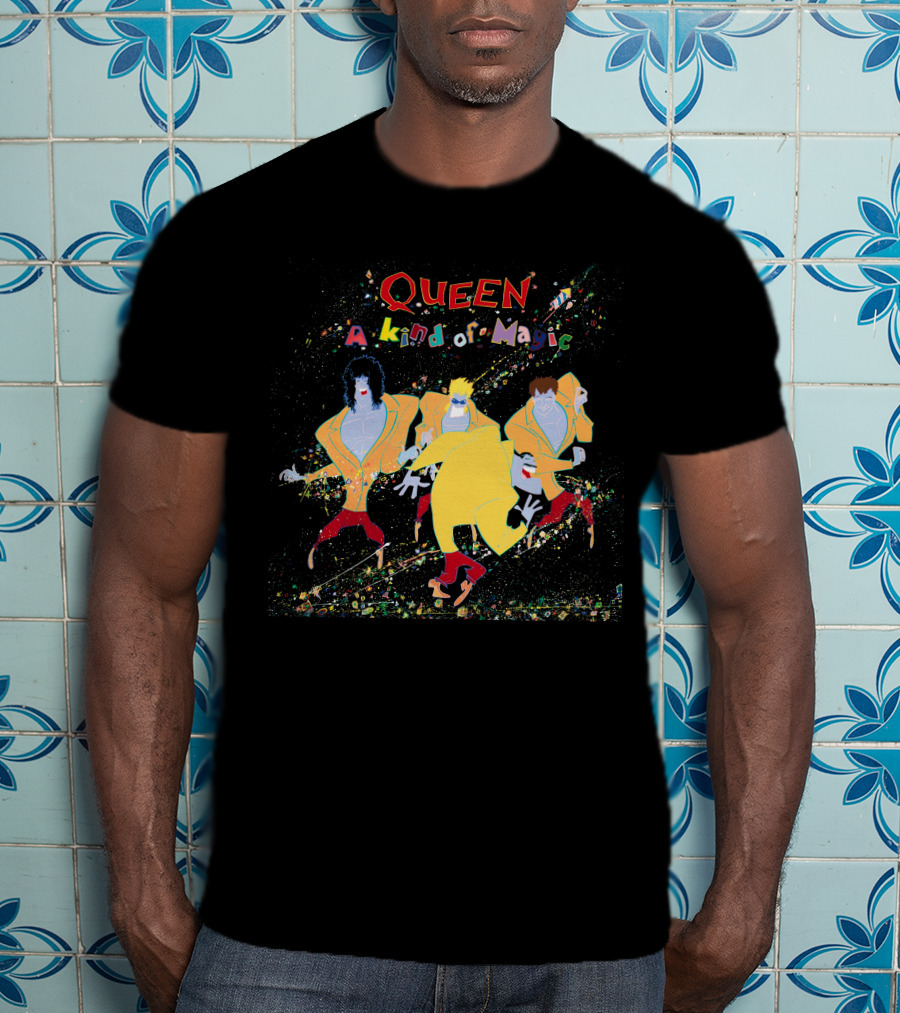 Queen A Kind Of Magic Album Art Characters T-Shirt