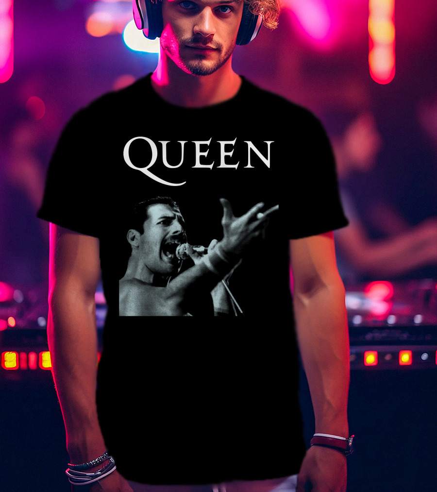 Queen Freddie Mercury Singing Iconic Pose T-Shirt