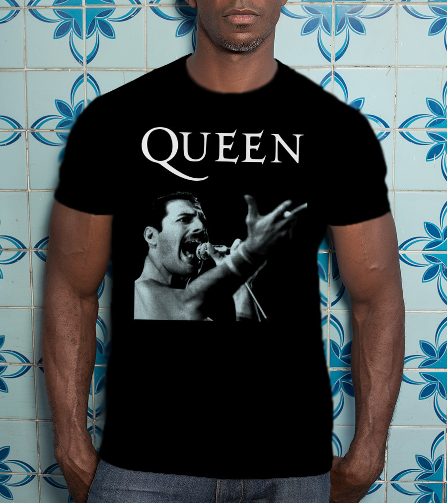 Queen Freddie Mercury Singing Iconic Pose T-Shirt