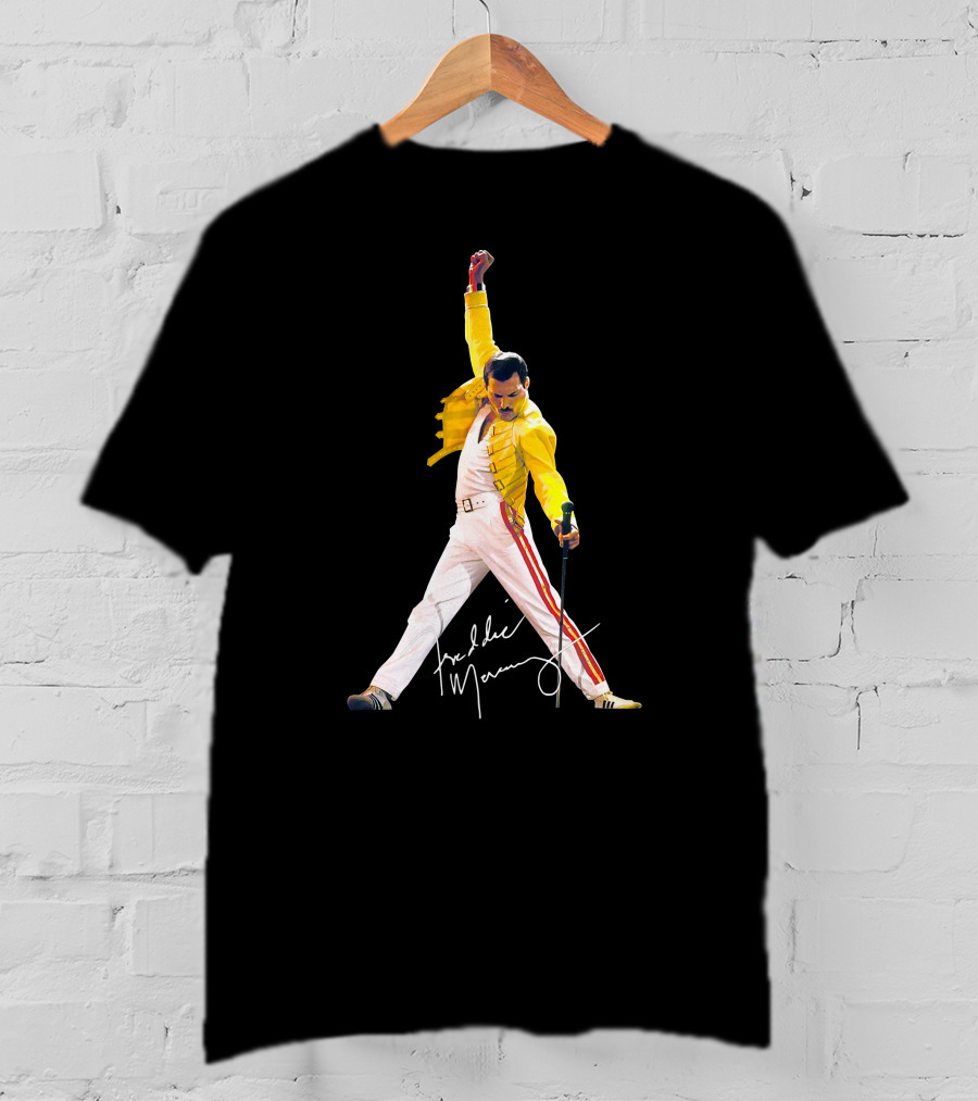 Freddie Mercury Iconic Pose Signature T-Shirt