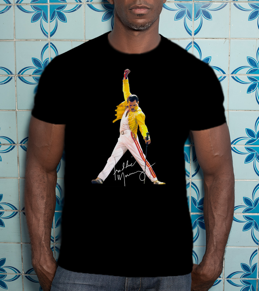 Freddie Mercury Iconic Pose Signature T-Shirt