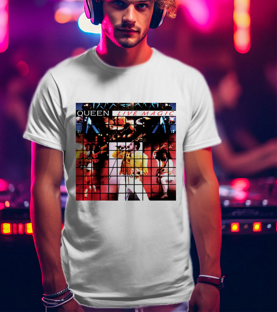 Queen Live Magic Concert Album Artwork Performance 1986 T-Shirt