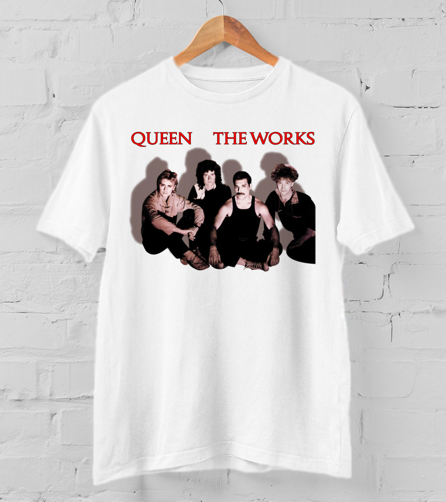 Queen The Works Album Cover Classic Band Members T-Shirt