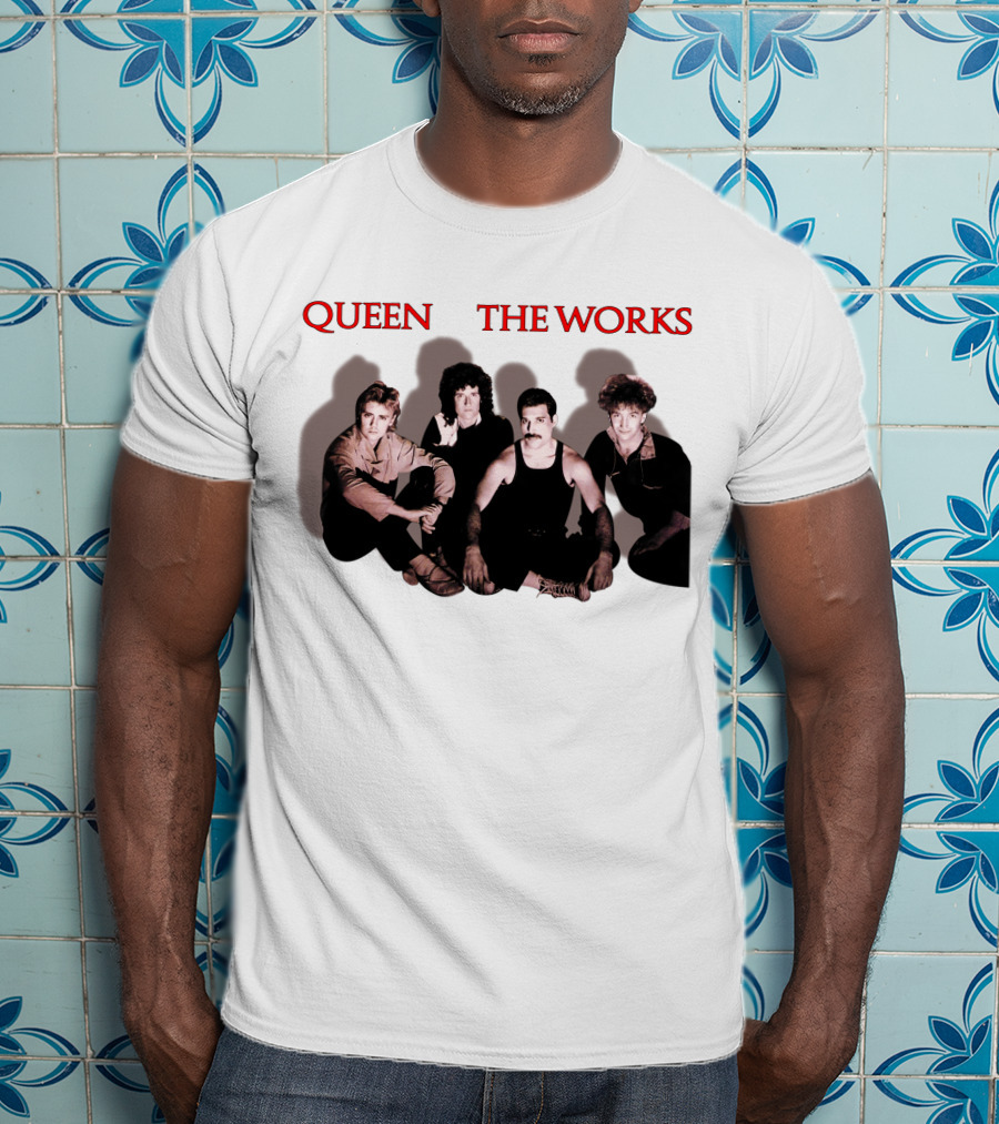 Queen The Works Album Cover Classic Band Members T-Shirt