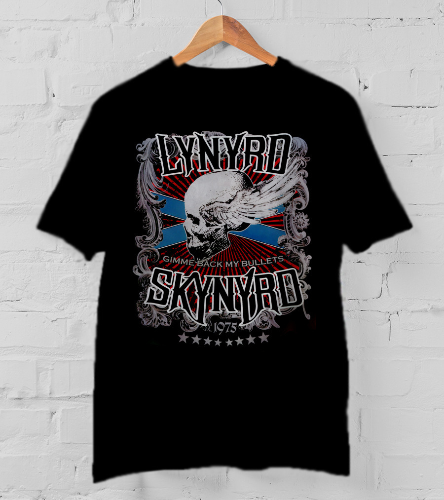 Lynyrd Skynyrd Gimme Back My Bullets 1975 T-Shirt