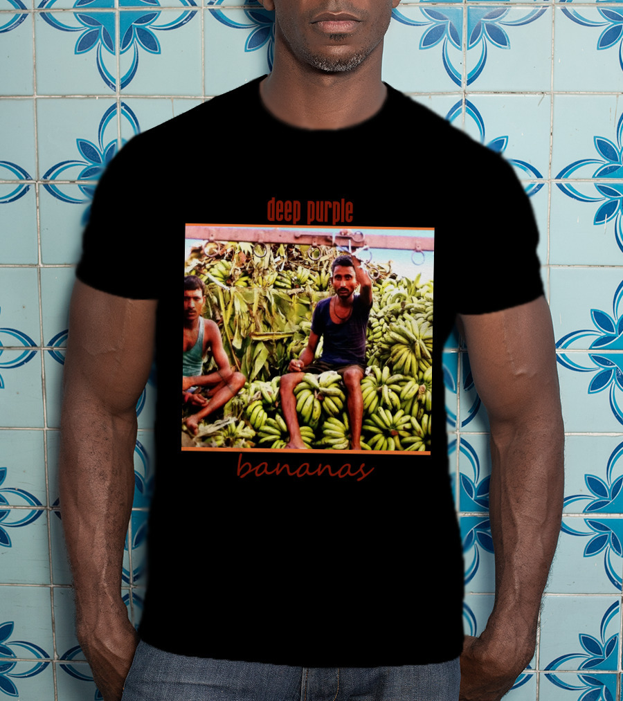 Deep Purple Bananas Album Cover Artwork T-Shirt