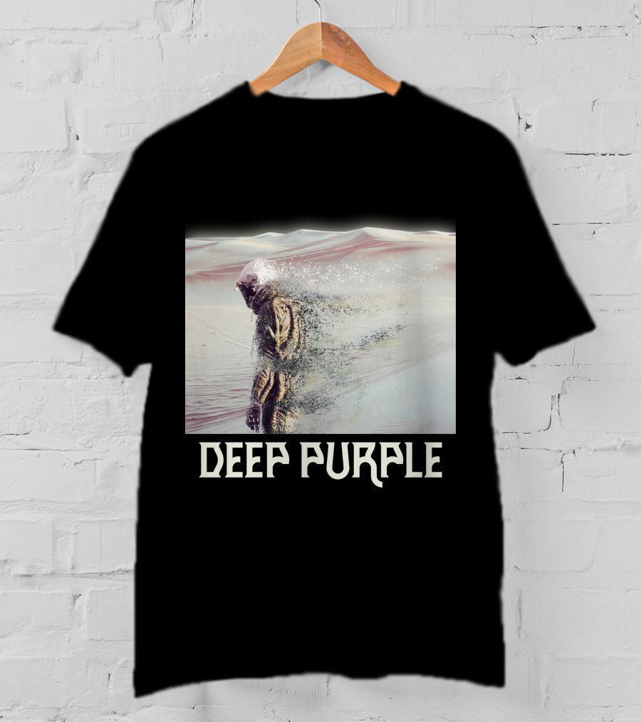 Deep Purple Sandstorm Soldier In Desert Scene T-Shirt