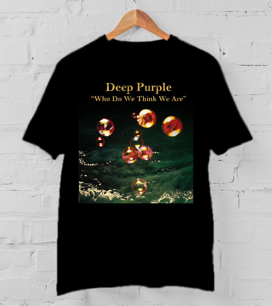 Deep Purple Who Do We Think We Are Album Cover Bubbles T-Shirt