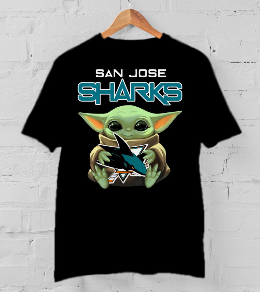 San Jose Sharks Baby Yoda T-Shirt