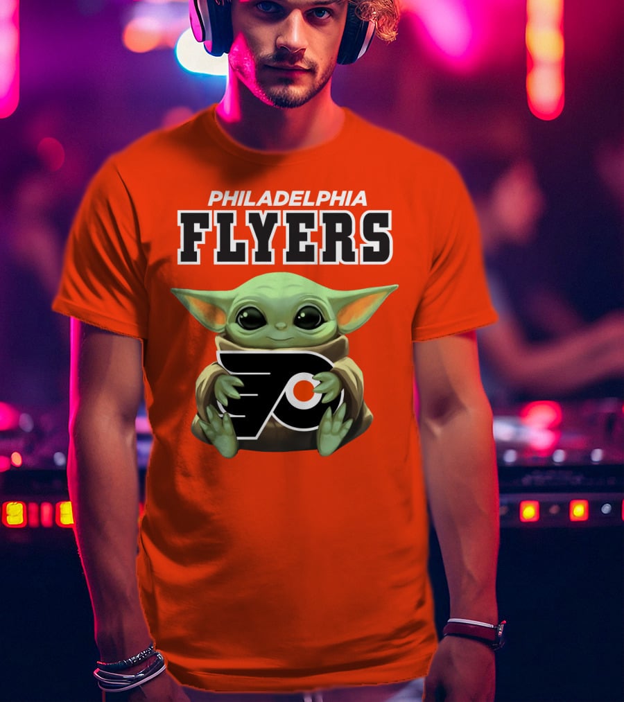 Philadelphia Flyers Baby Yoda T-Shirt