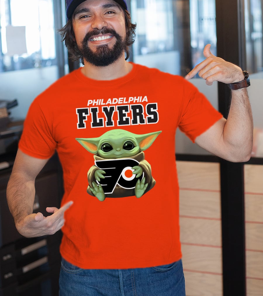 Philadelphia Flyers Baby Yoda T-Shirt