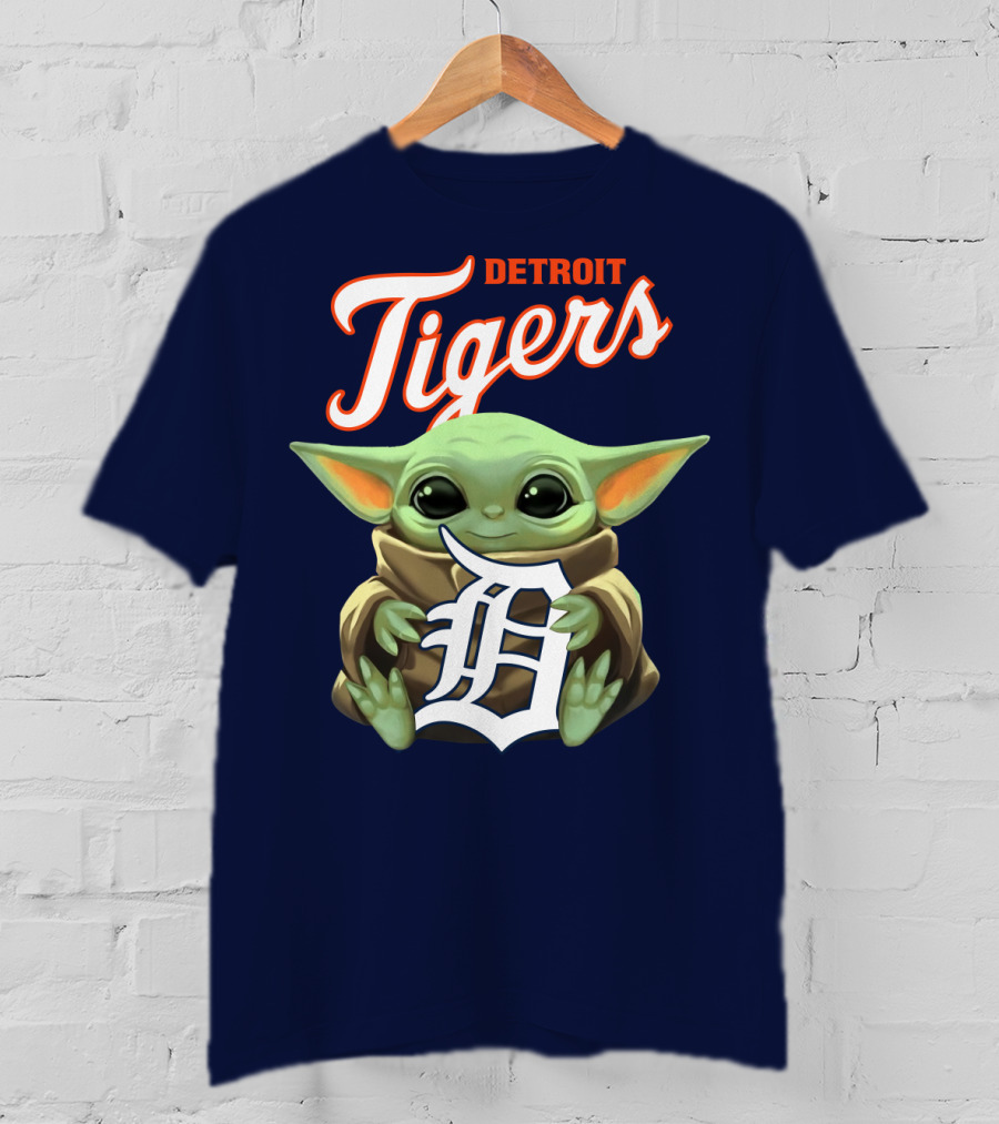 Detroit Tigers Baby Yoda T-Shirt
