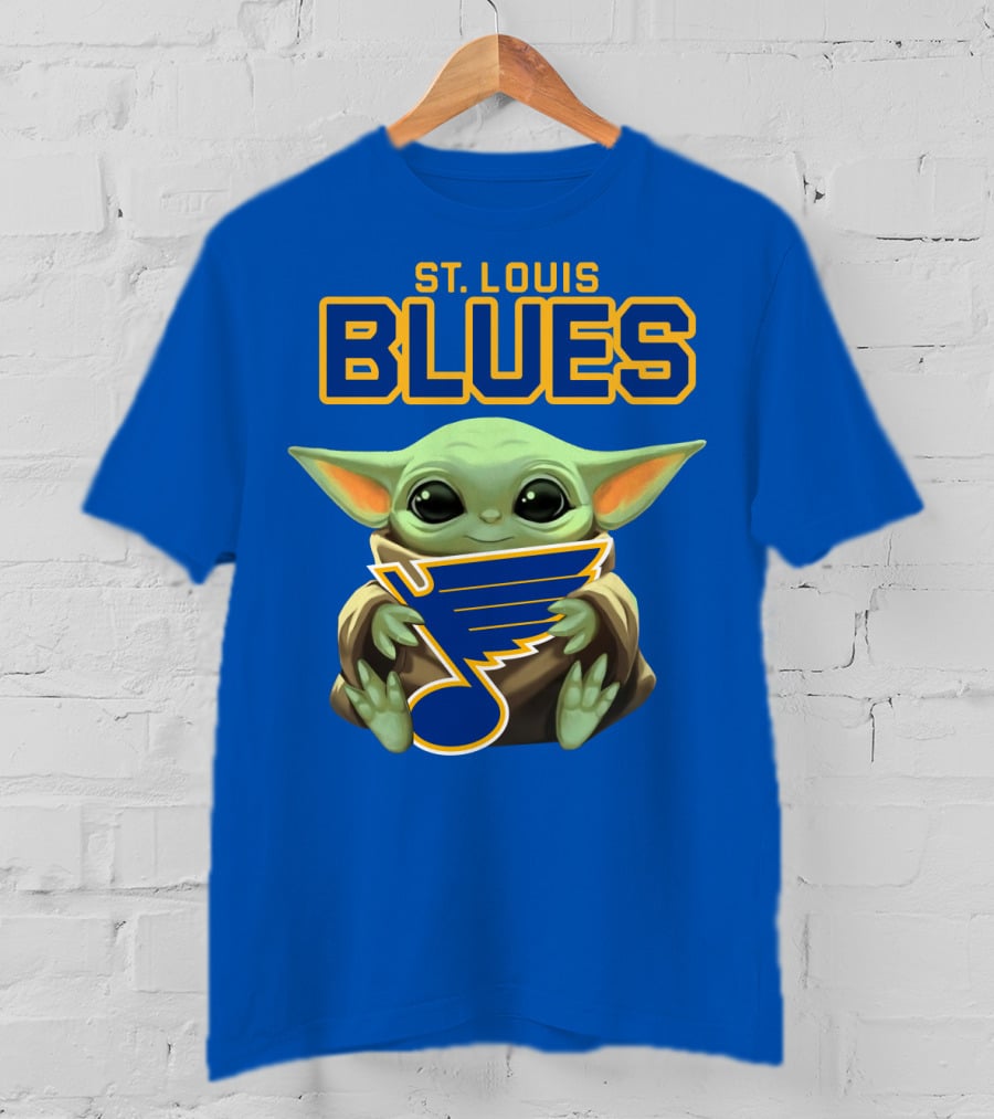 St. Louis Blues Baby Yoda T-Shirt