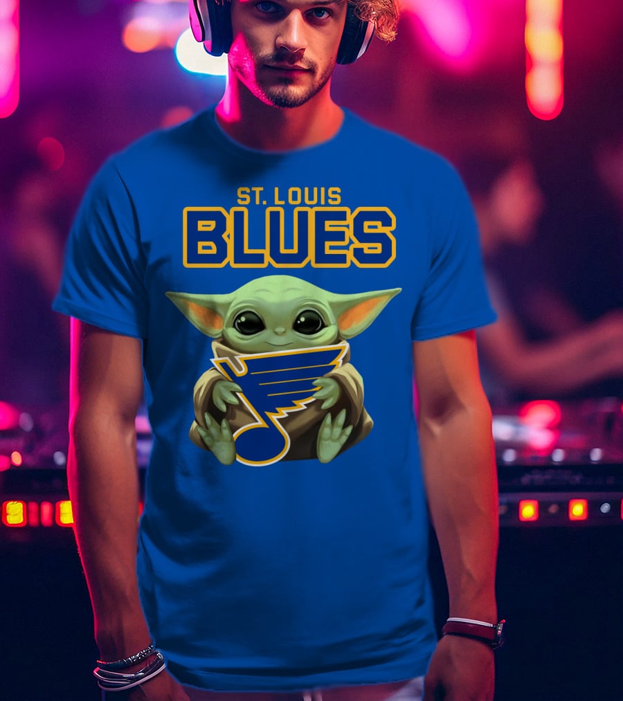 St. Louis Blues Baby Yoda T-Shirt
