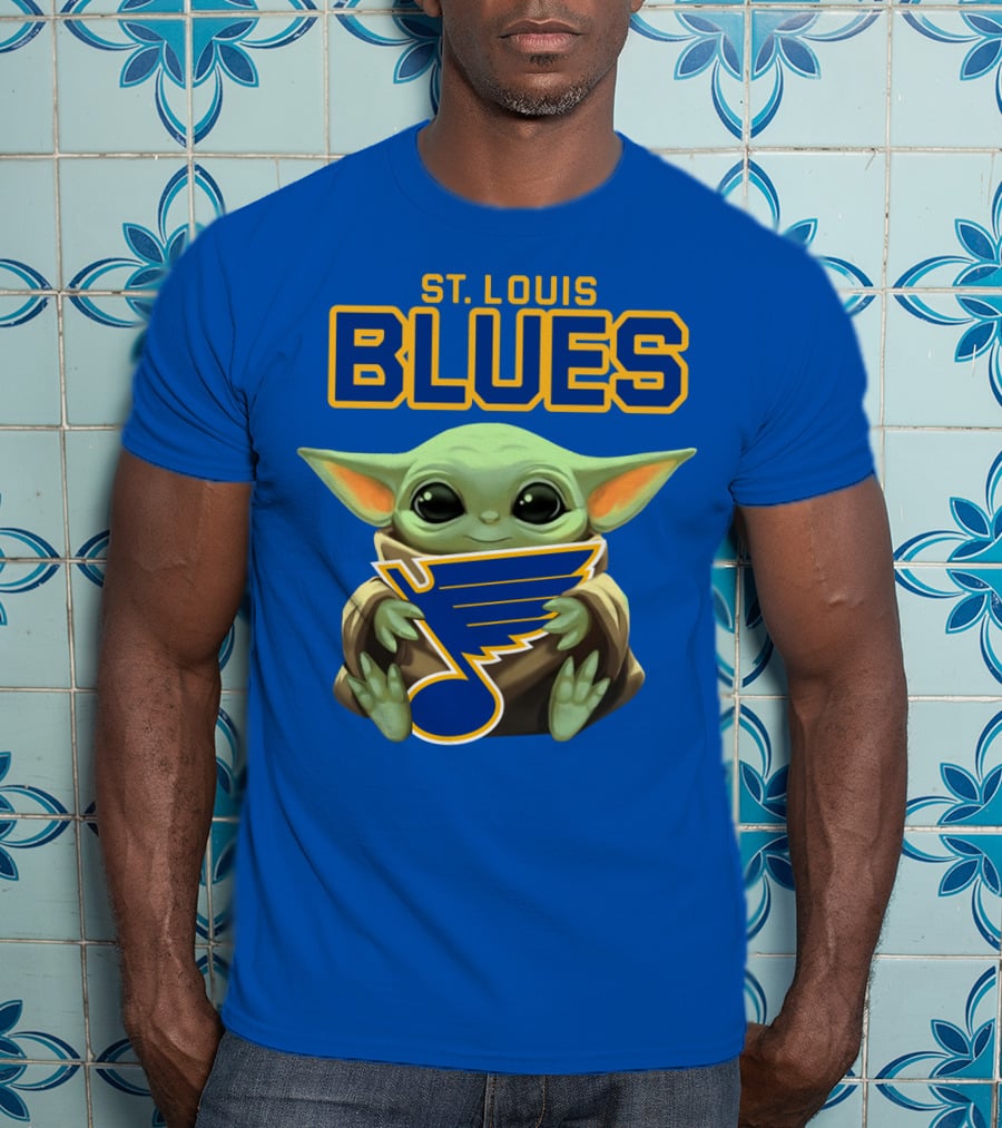 St. Louis Blues Baby Yoda T-Shirt