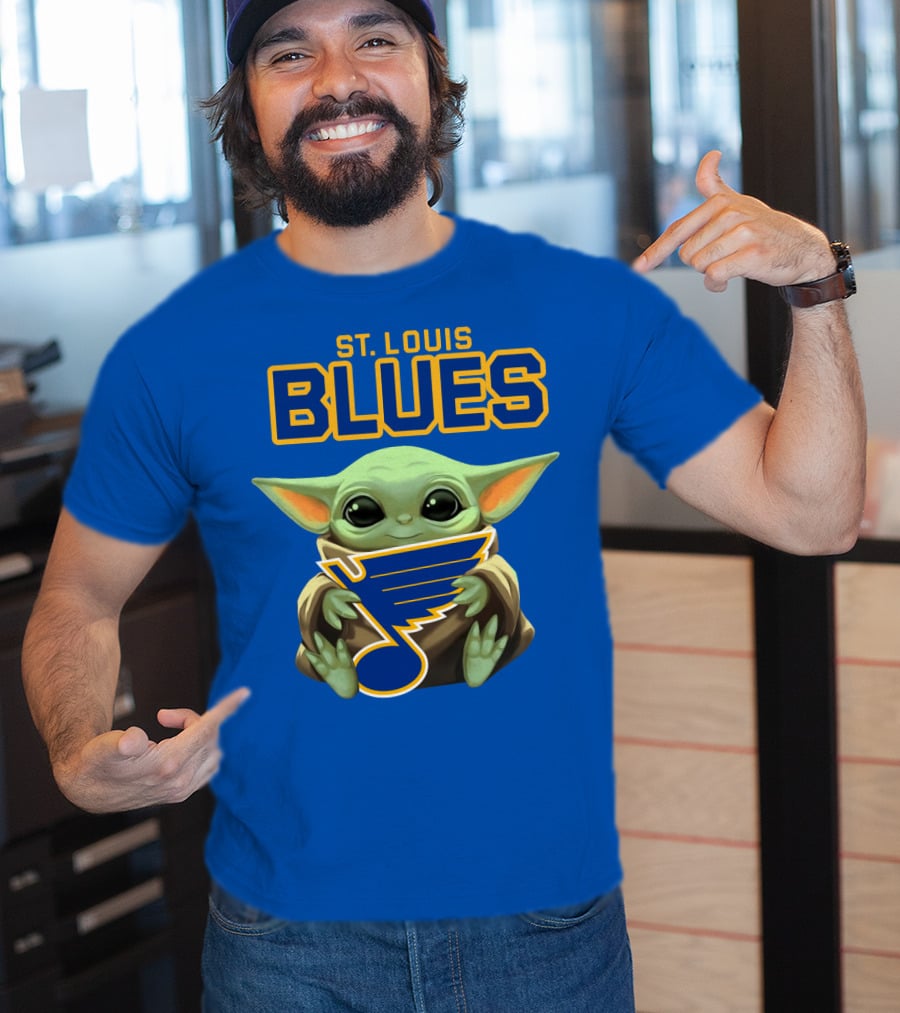 St. Louis Blues Baby Yoda T-Shirt