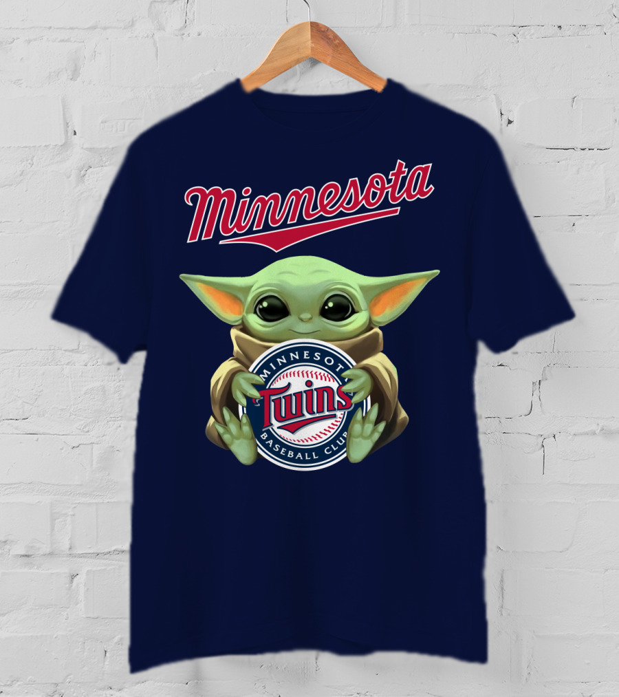 Minnesota Twins Baby Yoda Minnesota Baseball Club T-Shirt
