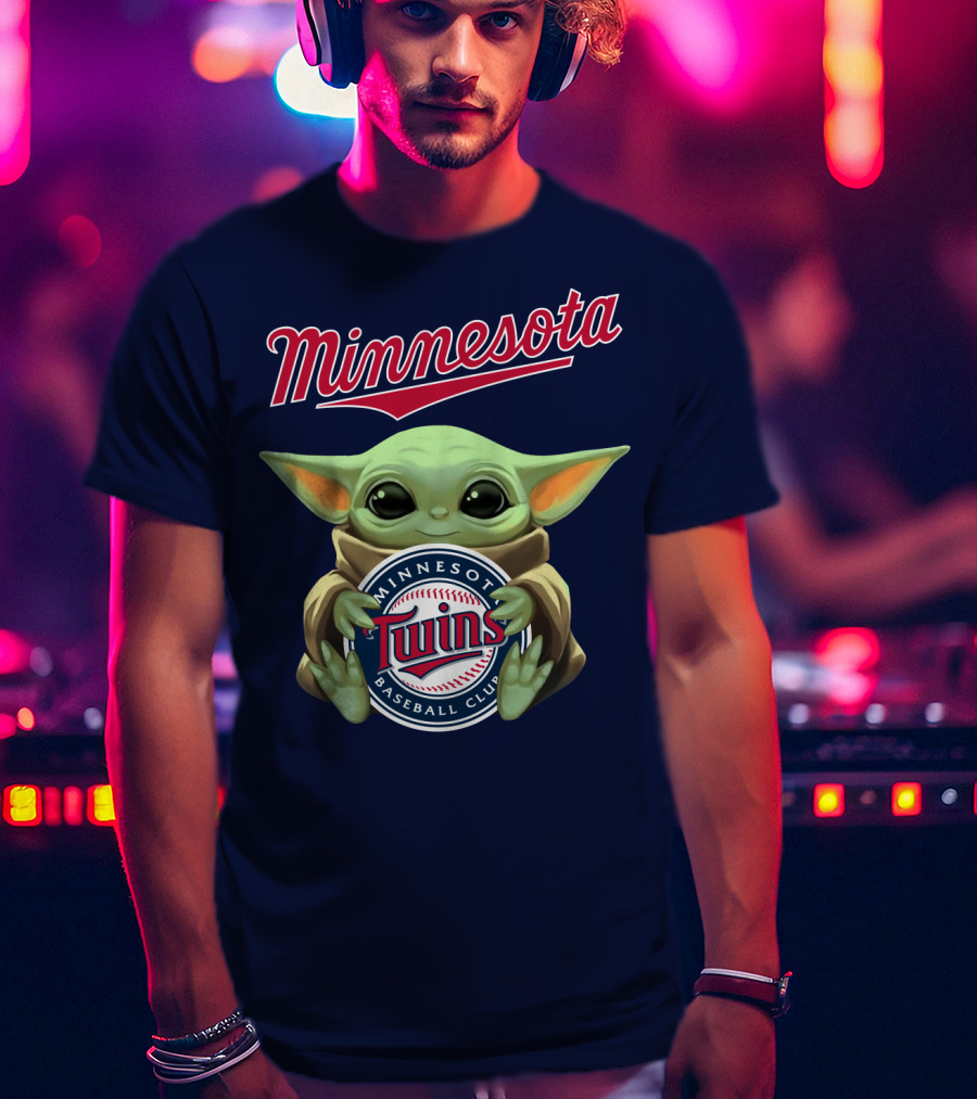 Minnesota Twins Baby Yoda Minnesota Baseball Club T-Shirt