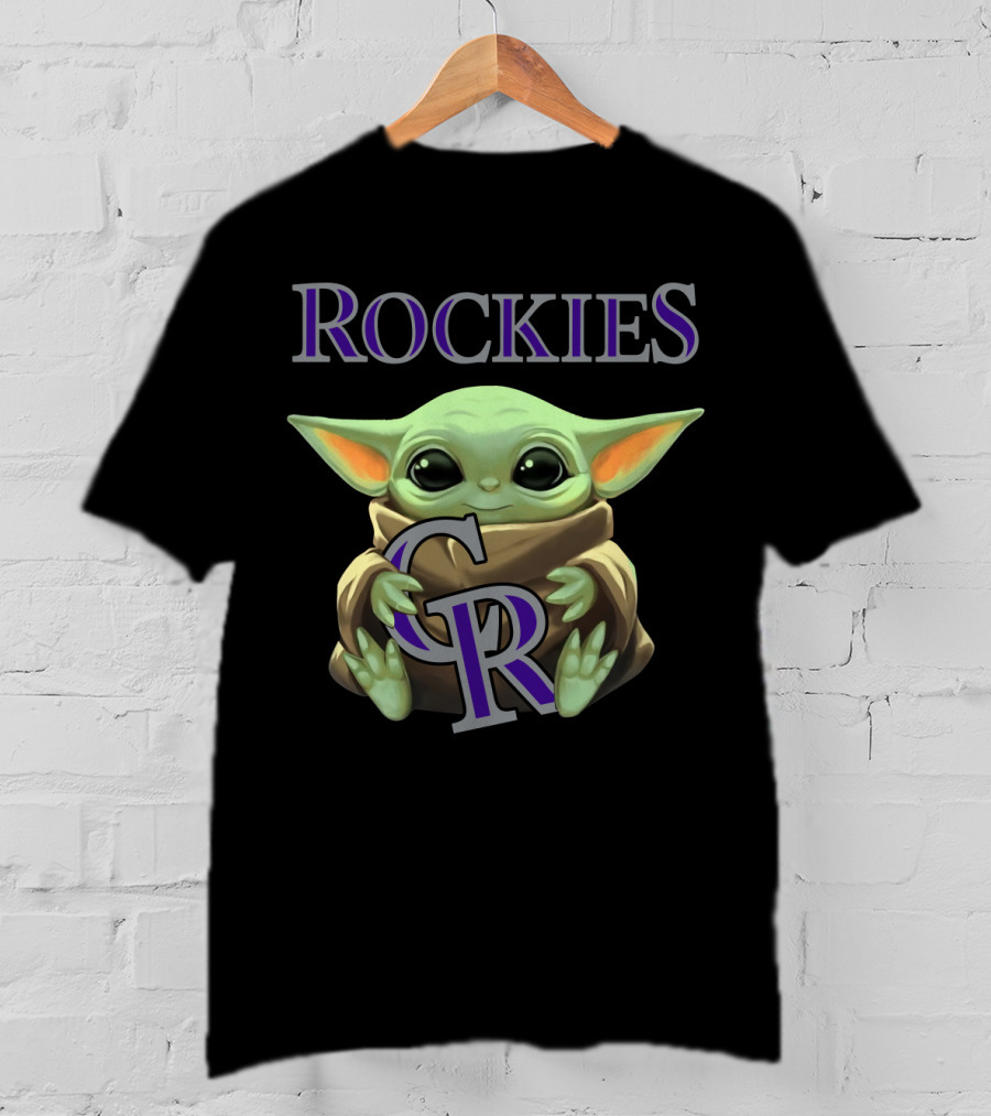 Baby Yoda Rockies CR T-Shirt